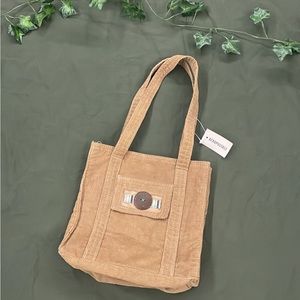 vintage y2k corduroy mini aeropostale tote bag